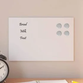 Pizarra magnética de pared vidrio templado blanco 30x20 cm by , White boards - Ref: Foro24-4008621, Price: 17,45 €, Discount: %