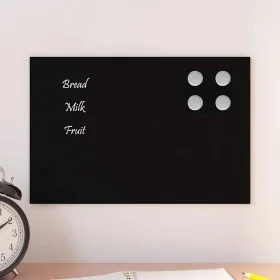 Pizarra magnética de vidrio templado negro 30x20 cm by , White boards - Ref: Foro24-4008602, Price: 17,45 €, Discount: %