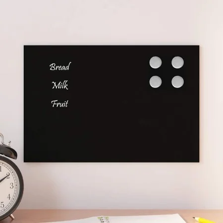 Pizarra magnética de vidrio templado negro 30x20 cm by , White boards - Ref: Foro24-4008602, Price: 17,45 €, Discount: %