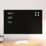 Pizarra magnética de pared vidrio templado negro 80x50 cm by , White boards - Ref: Foro24-4008614, Price: 41,03 €, Discount: %