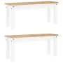 Juego de comedor Panama 3 pzas madera maciza de pino blanco by , Furniture sets for kitchens and dining rooms - Ref: Foro24-3...