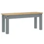 Juego de comedor Panama 4 pzas madera maciza de pino gris by , Furniture sets for kitchens and dining rooms - Ref: Foro24-334...