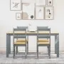 Juego de comedor Panama 5 pzas madera maciza de pino gris by , Furniture sets for kitchens and dining rooms - Ref: Foro24-334...
