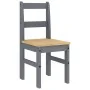 Juego de comedor Panama 5 pzas madera maciza de pino gris by , Furniture sets for kitchens and dining rooms - Ref: Foro24-334...