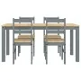 Juego de comedor Panama 5 pzas madera maciza de pino gris by , Furniture sets for kitchens and dining rooms - Ref: Foro24-334...