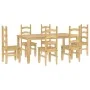 Juego de comedor Panama 7 pzas madera maciza de pino by , Furniture sets for kitchens and dining rooms - Ref: Foro24-3345212,...