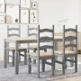 Juego de comedor Panama 5 pzas madera maciza de pino gris by , Furniture sets for kitchens and dining rooms - Ref: Foro24-334...