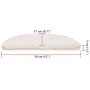 Alfombrilla escalera 30 uds. Blanco 56x17x3 cm by , Stair mats - Ref: Foro24-3365805, Price: 154,32 €, Discount: %