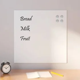 Pizarra magnética de pared vidrio templado blanco 60x60 cm by , White boards - Ref: Foro24-4008637, Price: 40,52 €, Discount: %