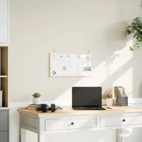 Pizarra blanca magnética con marco de madera de pino 60x30 cm by , Notice boards - Ref: Foro24-4017402, Price: 23,33 €, Disco...