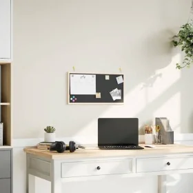 Pizarra con marco de madera maciza de pino negra 60x30 cm by , Notice boards - Ref: Foro24-4017409, Price: 14,36 €, Discount: %