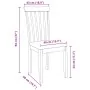 Sillas de comedor con cojines 2 uds madera maciza marrón caucho von , Essstühle - Ref: Foro24-4102388, Preis: 108,88 €, Rabat...