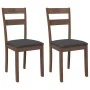 Sillas de comedor con cojines 2 uds madera maciza marrón caucho von , Essstühle - Ref: Foro24-4102381, Preis: 96,11 €, Rabatt: %
