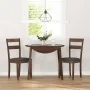 Sillas de comedor con cojines 2 uds madera maciza marrón caucho von , Essstühle - Ref: Foro24-4102381, Preis: 96,11 €, Rabatt: %