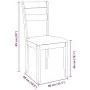 Sillas de comedor con cojines 2 uds madera maciza marrón caucho von , Essstühle - Ref: Foro24-4102381, Preis: 96,11 €, Rabatt: %