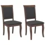 Sillas de comedor con cojines 2 uds madera maciza marrón caucho von , Essstühle - Ref: Foro24-4102487, Preis: 187,50 €, Rabat...