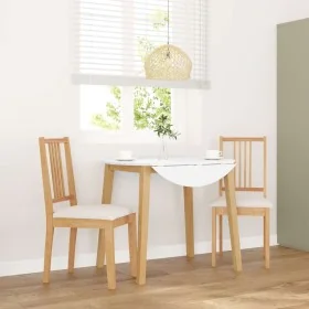 Sillas de comedor con cojines 2uds madera maciza natural caucho von , Essstühle - Ref: Foro24-4102397, Preis: 106,21 €, Rabat...
