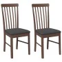 Sillas de comedor con cojines 2 uds madera maciza marrón caucho von , Essstühle - Ref: Foro24-4102500, Preis: 122,50 €, Rabat...