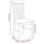Sillas de comedor con cojines 2 uds madera maciza marrón caucho von , Essstühle - Ref: Foro24-4102500, Preis: 122,50 €, Rabat...