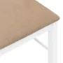 Sillas de comedor con cojines 2uds madera maciza blanco caucho de , Sillas de comedor - Ref: Foro24-4102432, Precio: 103,29 €...
