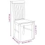 Sillas de comedor 2 unidades madera maciza de caucho von , Essstühle - Ref: Foro24-4102502, Preis: 122,36 €, Rabatt: %
