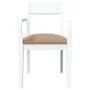 Sillas de comedor con cojines 2uds madera maciza blanco caucho von , Essstühle - Ref: Foro24-4102514, Preis: 172,28 €, Rabatt: %