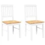 Sillas de comedor 2 unidades madera maciza de caucho blanco von , Essstühle - Ref: Foro24-4102430, Preis: 107,35 €, Rabatt: %