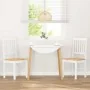 Sillas de comedor 2 unidades madera maciza de caucho blanco von , Essstühle - Ref: Foro24-4102430, Preis: 107,35 €, Rabatt: %