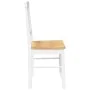 Sillas de comedor 2 unidades madera maciza de caucho blanco von , Essstühle - Ref: Foro24-4102430, Preis: 107,35 €, Rabatt: %