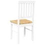 Sillas de comedor 2 unidades madera maciza de caucho blanco von , Essstühle - Ref: Foro24-4102430, Preis: 107,35 €, Rabatt: %