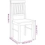 Sillas de comedor 2 unidades madera maciza de caucho blanco von , Essstühle - Ref: Foro24-4102430, Preis: 107,35 €, Rabatt: %