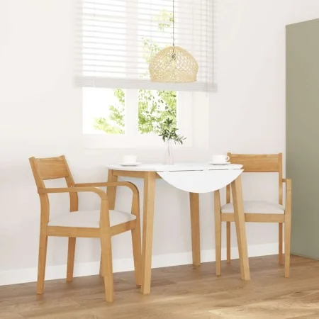 Sillas de comedor con cojines 2uds madera maciza natural caucho von , Essstühle - Ref: Foro24-4102509, Preis: 174,39 €, Rabat...