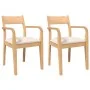 Sillas de comedor con cojines 2uds madera maciza natural caucho von , Essstühle - Ref: Foro24-4102509, Preis: 174,39 €, Rabat...