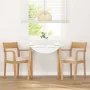 Sillas de comedor con cojines 2uds madera maciza natural caucho von , Essstühle - Ref: Foro24-4102509, Preis: 174,39 €, Rabat...