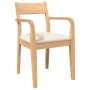 Sillas de comedor con cojines 2uds madera maciza natural caucho von , Essstühle - Ref: Foro24-4102509, Preis: 174,39 €, Rabat...