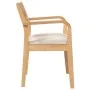 Sillas de comedor con cojines 2uds madera maciza natural caucho von , Essstühle - Ref: Foro24-4102509, Preis: 174,39 €, Rabat...