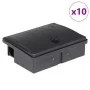 Trampas para ratones 10 uds. negro 13x10x4 cm by , Animal traps - Ref: Foro24-4106482, Price: 17,59 €, Discount: %