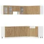 Set de muebles cocina 11 pzas madera ingeniería roble artesanal by , Kitchen cabinets - Ref: Foro24-3328578, Price: 667,34 €,...