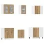 Set de muebles cocina 11 pzas madera ingeniería roble artesanal by , Kitchen cabinets - Ref: Foro24-3328578, Price: 667,34 €,...