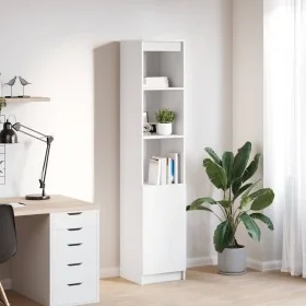 Aparador alto blanco 37,5x35x180 cm madera de ingeniería by , Sideboards - Ref: Foro24-861670, Price: 84,69 €, Discount: %