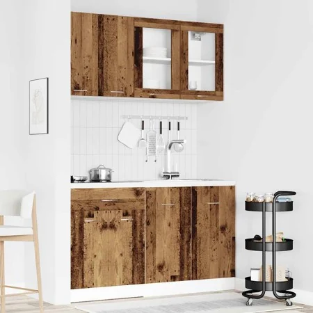 Mueble de cocina 4 piezas madera contrachapada madera vieja by , Kitchen cabinets - Ref: Foro24-3328573, Price: 266,48 €, Dis...