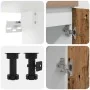 Mueble de cocina 4 piezas madera contrachapada madera vieja by , Kitchen cabinets - Ref: Foro24-3328573, Price: 266,48 €, Dis...