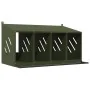 Nido para gallinas con 4 compartimentos de metal verde oliva by , Cages and habitats for small animals - Ref: Foro24-864343, ...