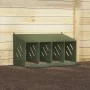 Nido para gallinas con 4 compartimentos de metal verde oliva by , Cages and habitats for small animals - Ref: Foro24-864343, ...