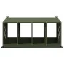 Nido para gallinas con 4 compartimentos de metal verde oliva by , Cages and habitats for small animals - Ref: Foro24-864343, ...