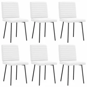 Sillas de comedor 6 uds cuero sintético blanco von , Essstühle - Ref: Foro24-3315542, Preis: 251,05 €, Rabatt: %