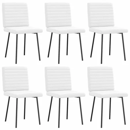 Sillas de comedor 6 uds cuero sintético blanco by , dining chairs - Ref: Foro24-3315542, Price: 252,66 €, Discount: %