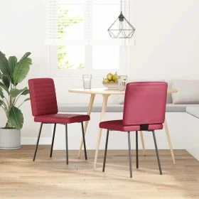 Sillas de comedor 2 unidades cuero sintético rojo tinto von , Essstühle - Ref: Foro24-4101169, Preis: 86,96 €, Rabatt: %