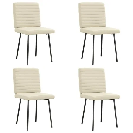Sillas de comedor 4 unidades cuero sintético color crema by , dining chairs - Ref: Foro24-3315267, Price: 168,17 €, Discount: %