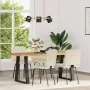 Sillas de comedor 4 unidades cuero sintético color crema by , dining chairs - Ref: Foro24-3315267, Price: 168,17 €, Discount: %
